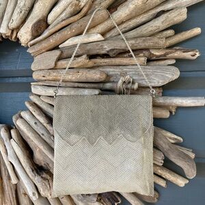 Vintage 1920’s Silver Mesh Purse Handbag